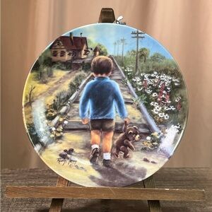 Home By Lunch Plate Autographed By Rusty Money